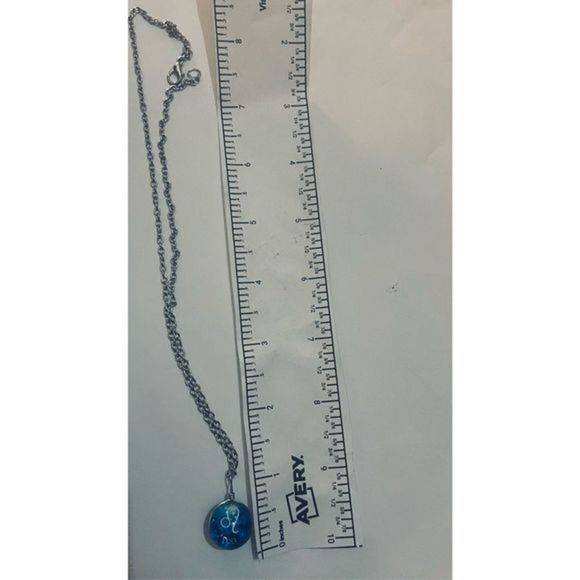 Leo BLUE GLOBE ZODIAC STAR SIGN HOROSCOPE NECKLACE - Picture 7 of 8